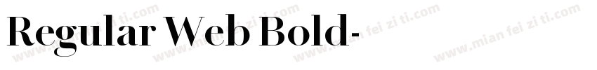 Regular Web Bold字体转换